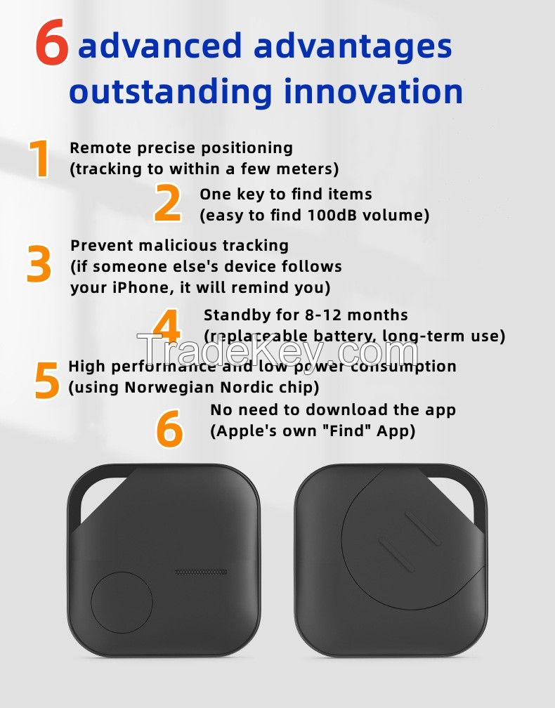 MFi airtag Find My Smart Anti-Lost key finder to find items with Nordic Chip