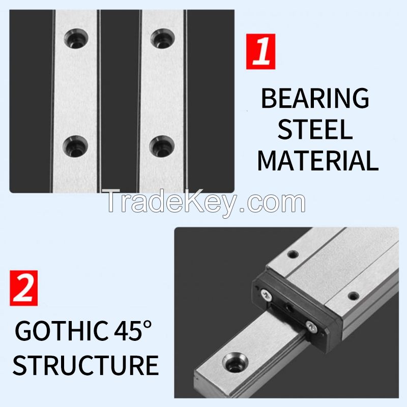 Linear guide slider MGNR5R-1000mm/MGWR9R-1000mm specifications, other specifications complete, support customization