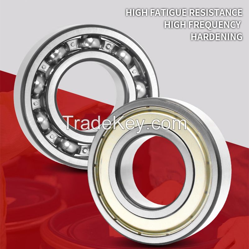 Factory direct sales, deep groove ball bearings high speed bearings (6206ZZ, 6207ZZ, 6208ZZ) rubber cover seal P5 level