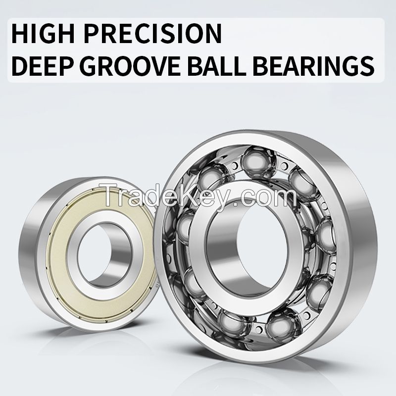 Factory direct sales, deep groove ball bearings high speed bearings (6206ZZ, 6207ZZ, 6208ZZ) rubber cover seal P5 level