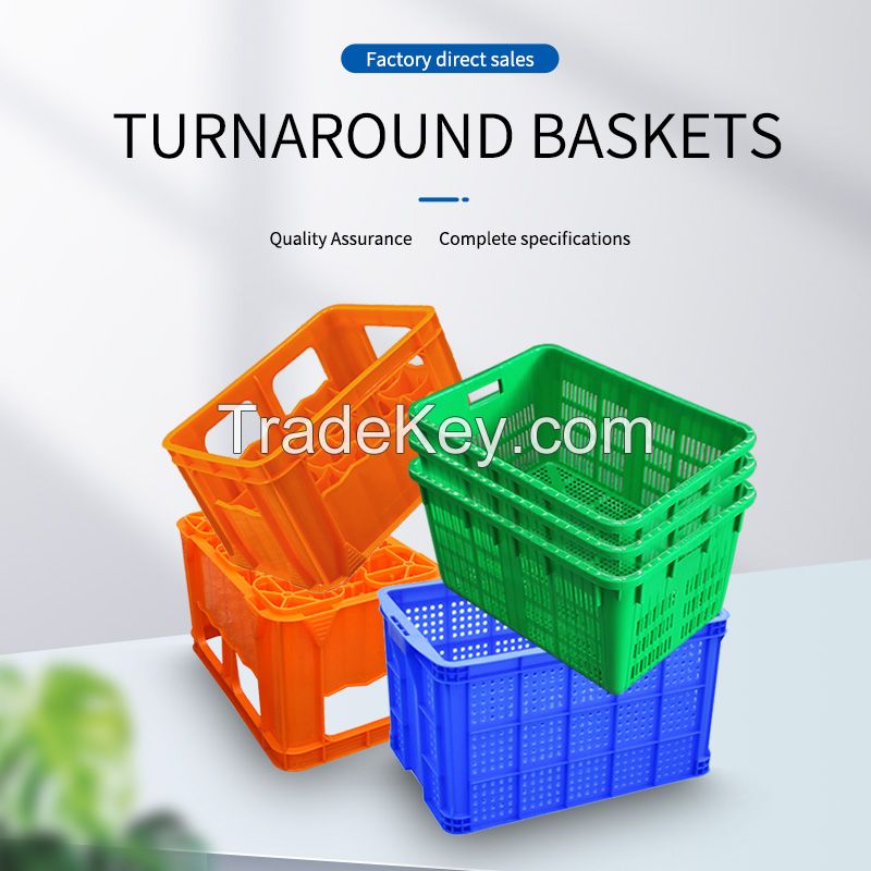 Multi functional plastic turnover basket Steam fruit and vegetable storage turnover basket