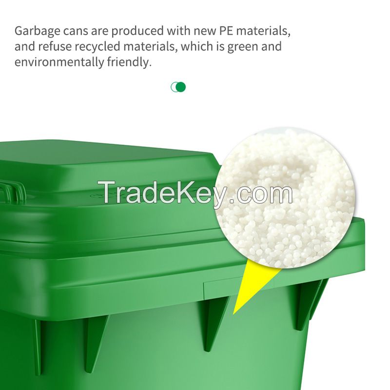 Plastic Wheeled Trash Can 20L/30L/40L/50L/100L/120L/240L from China