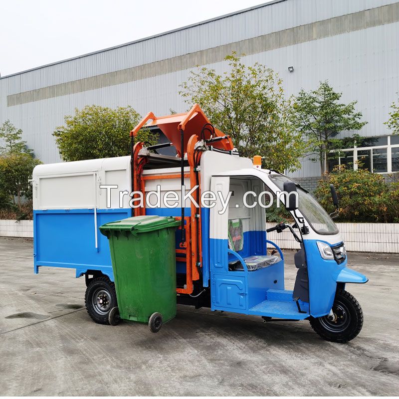 Sanitation Three-wheeled Hanging Barrel Mini Garbage Truck Small Waste Removal Vehicle