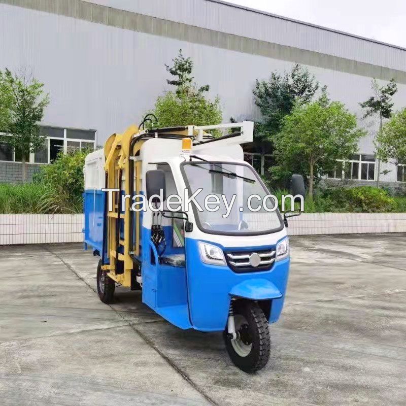 Sanitation Three-wheeled Hanging Barrel Mini Garbage Truck Small Waste Removal Vehicle