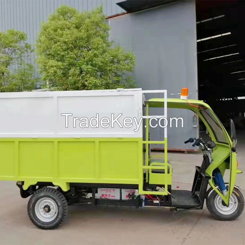 Simple model city garbage collection and transfer vehicle electric three-wheeled garbage truck