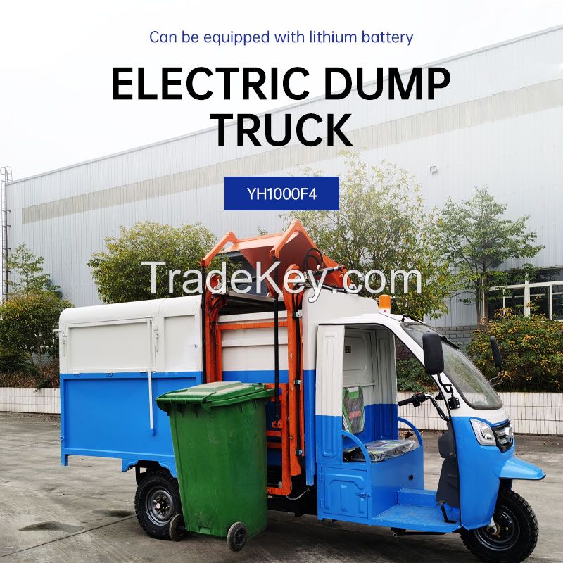 Sanitation Three-wheeled Hanging Barrel Mini Garbage Truck Small Waste Removal Vehicle