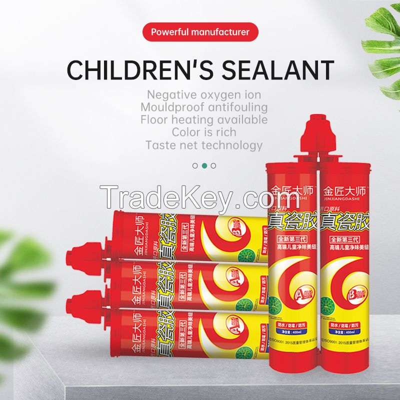 Children's jingweimei joint agent environmental deodorizing ceramic tile floor tile joint filler antibacterial mildew proof waterproof porcelain joint agent porcelain white 400ml/ piece