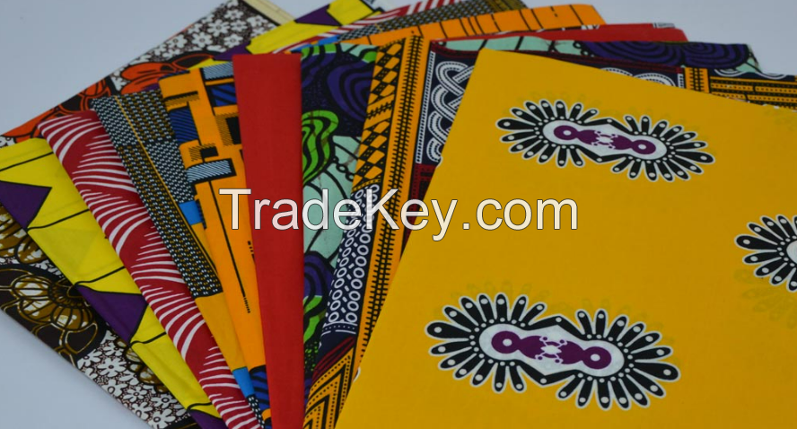 New Model 100% Cotton 45/46 Inch Double Faced Woven African Wax Printed Fabric Print Veritable For Garment And Home Textile