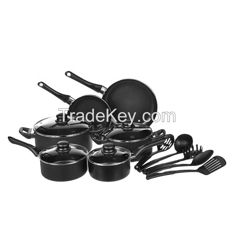 Hot Sale Factory Pots and Pans Non-Stick Pan Customized Home Kitchen Cookware Soup Pot Cookware Set