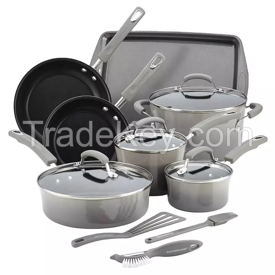 Hot Sale Factory Pots and Pans Non-Stick Pan Customized Home Kitchen Cookware Soup Pot Cookware Set