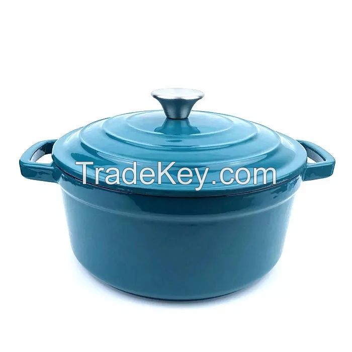 Manufacturing Cast Iron Enamel Cooking Pot Frying Pan Kitchen Casseroles Cookware Set Dutch Oven OEM/ODM