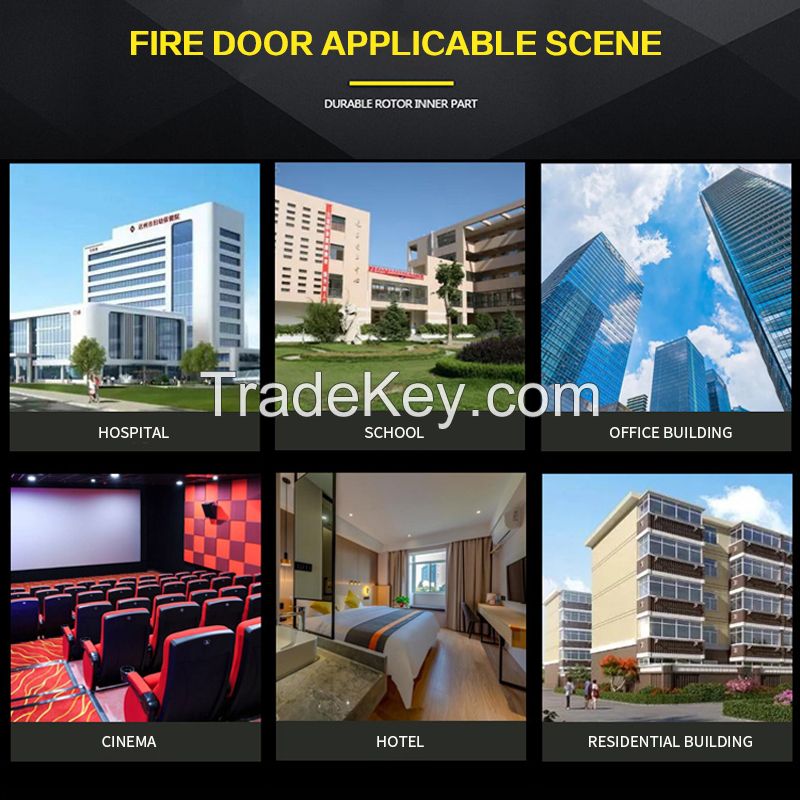 Fire door steel steel wooden material stainless steel grade A and B large number of engineering fire doors are preferably customized grade a 1.5*2.3*0.045