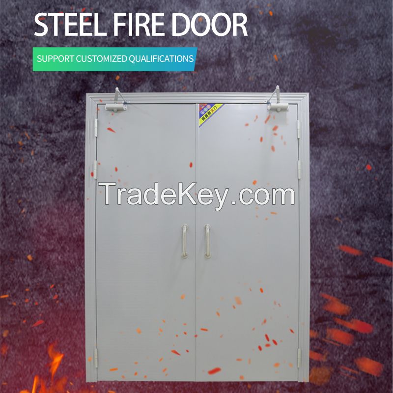 Steel fire door class a class B large quantity of spot fire door engineering door passage door hospital Hotel shopping mall manufacturer direct supply customizable