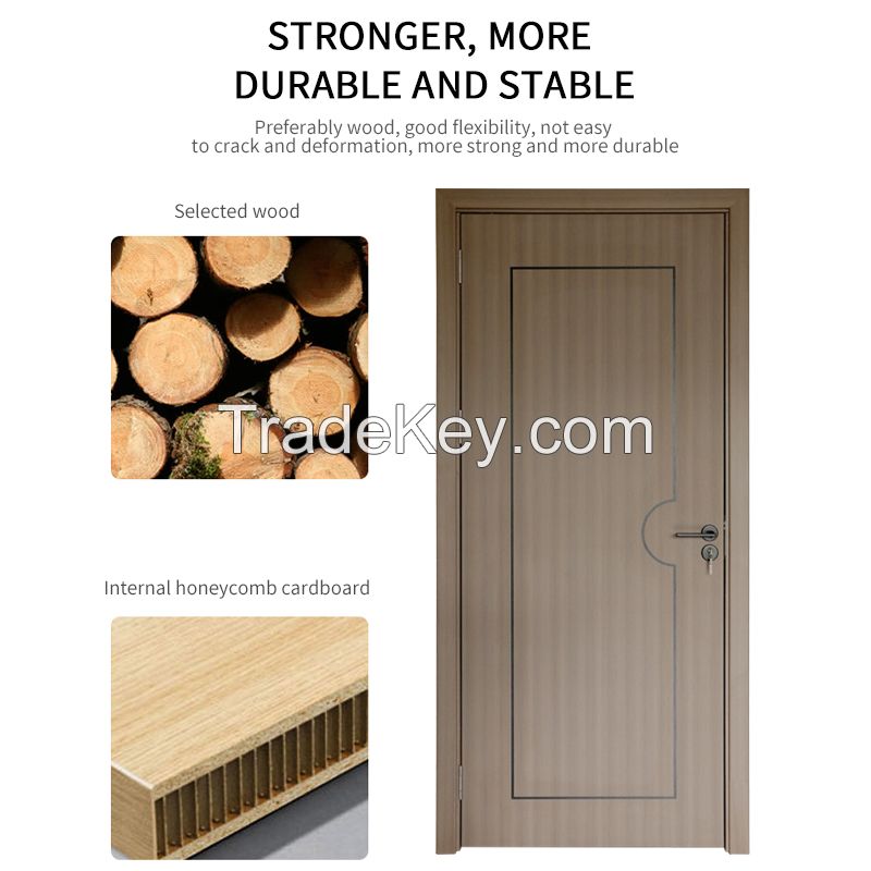 Zero lacquer series bedroom door indoor kitchen door living room home wooden door m0921 spot color solid wood composite can be customized