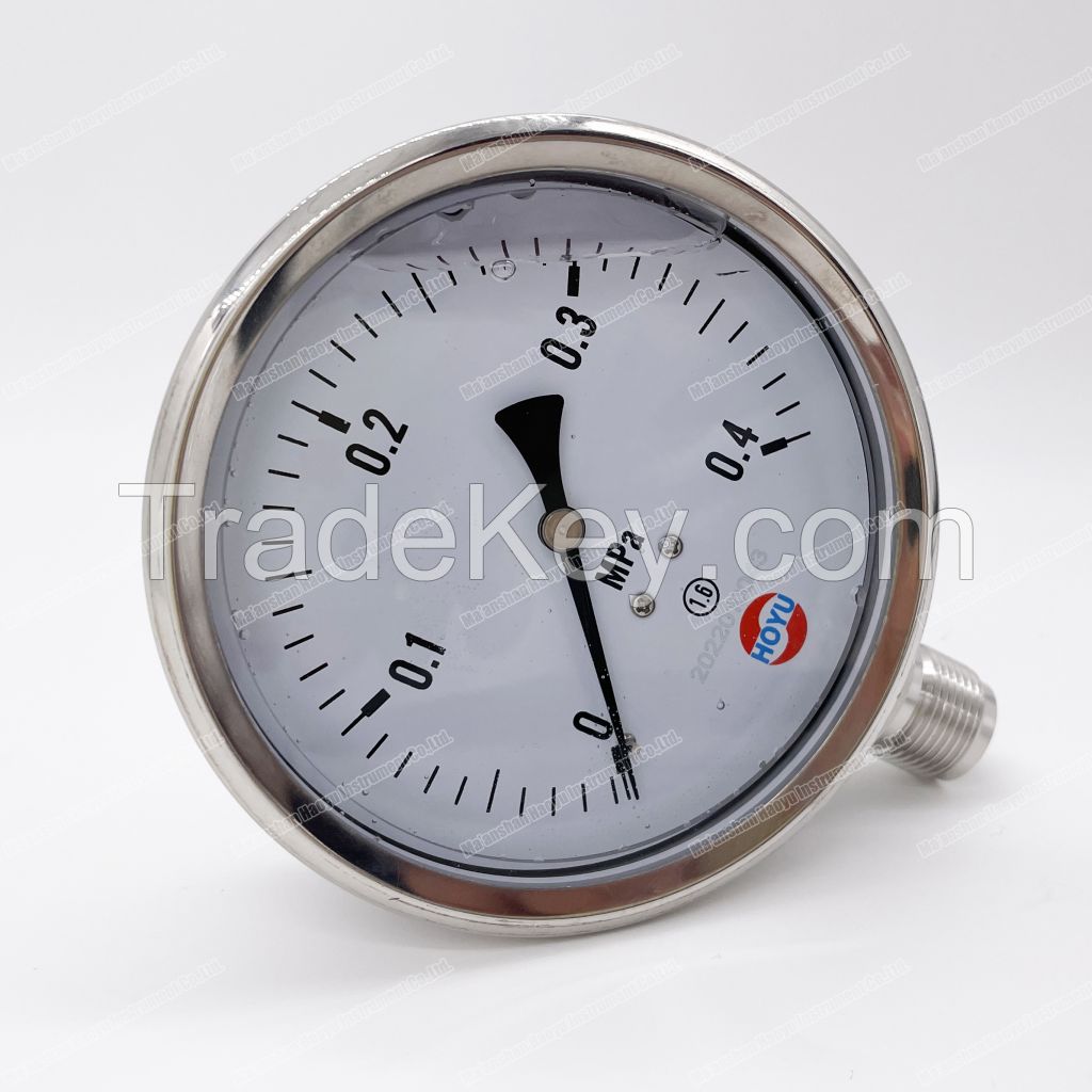 oil filled stainless steel pressure gauge