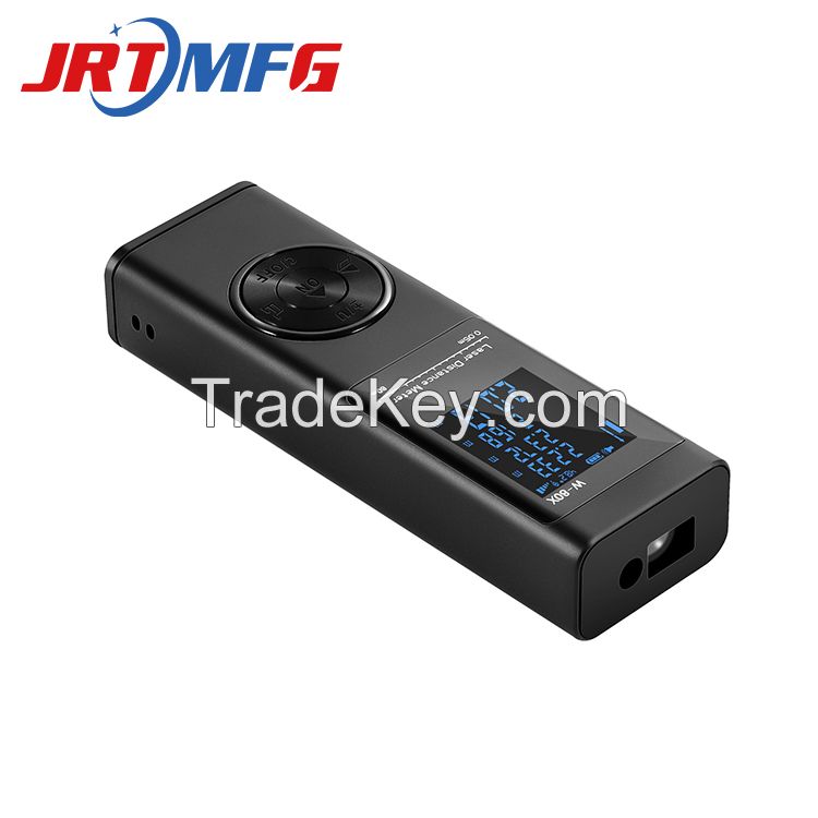 IP54 protection of intelligent laser rangefinder is used to accurately measure the height, area and volume of furniture specifications, houses, doors and windows. Lithium battery USB charging 100/ box