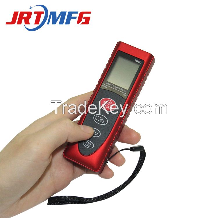 Handheld laser rangefinder rubber shell high precision infrared measuring room meter measuring instrument 0.05~40/60/80m make use of dry accumulator