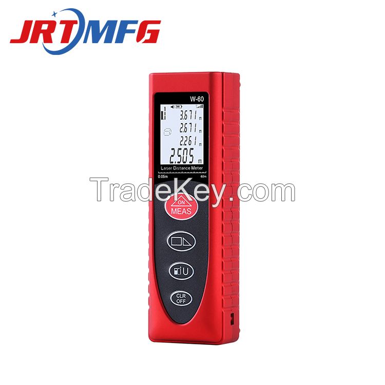 Handheld laser rangefinder rubber shell high precision infrared measuring room meter measuring instrument 0.05~40/60/80m make use of dry accumulator