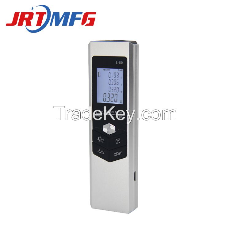 Micro laser high precision engineering installation measuring instrument electronic ruler measuring 0.03 ~ 60/80m bidirectional laser measuring tool [lithium battery direct charging] box /100 pieces