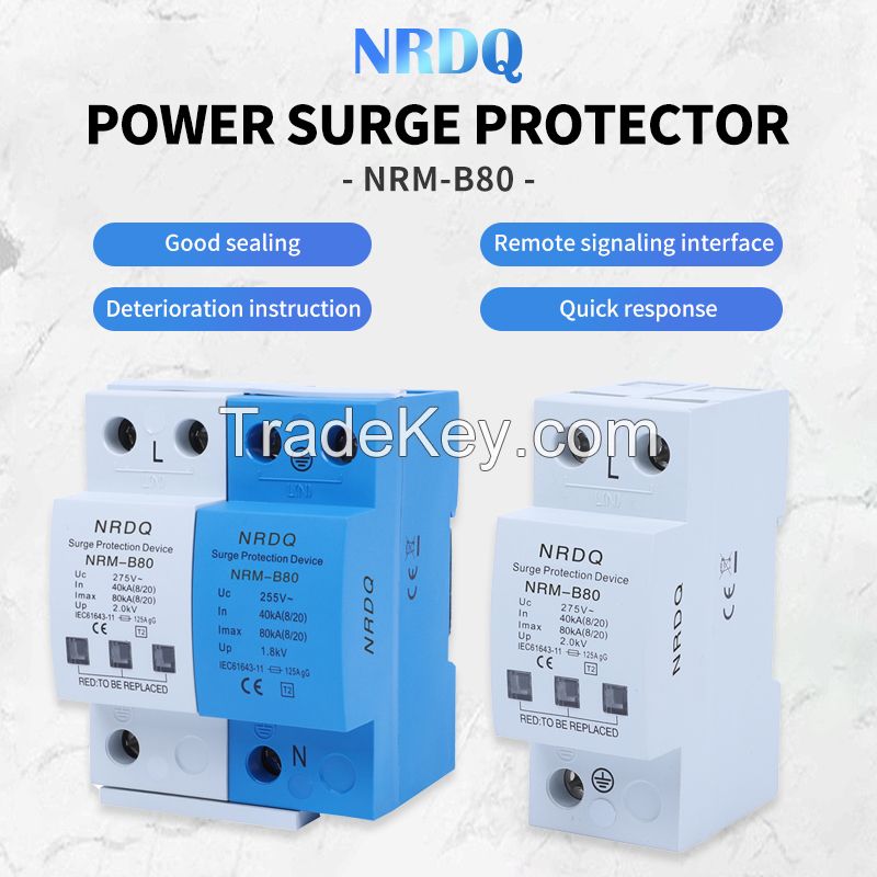 NRDQ Surge protector building low voltage main distribution cabinet outdoor distribution cabinet lightning protection device nrm-b80 power surge protector