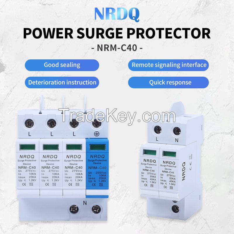 NRDQ Surge protector building low voltage main distribution cabinet outdoor distribution cabinet lightning arrester nrm-c40