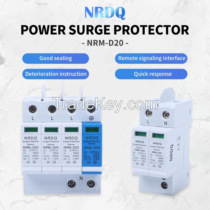 NRDQ  Level III SPD surge protector 2p lightning arrester 275v surge protector power lightning arrester