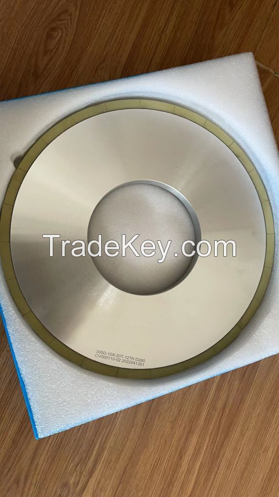 Resin bond cylindrical grinding wheels for tungsten carbide coatings