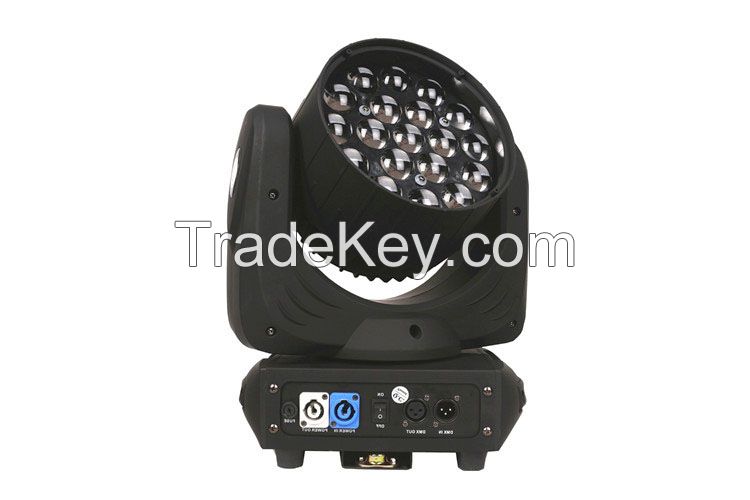 19pcs LED Zoom Wash Moving Head Light