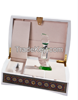 Custom High-End Mabkhara Arab Style Packaging Wooden Box Luxury Essential Oil Box Wooden Perfume Box