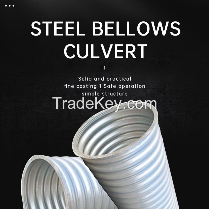 Steel corrugated culvert pipe is a round steel structure pipe made of corrugated steel plate coils or assembled with corrugated steel sheets/customized/contact customer service before placing an order