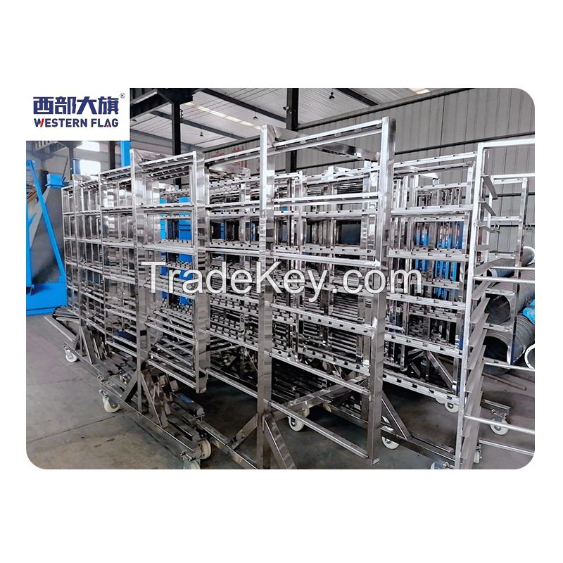 The hanging drying car is mainly for the drying processing of hanging materials, the material is optional, and the number of layers can be freely selected.