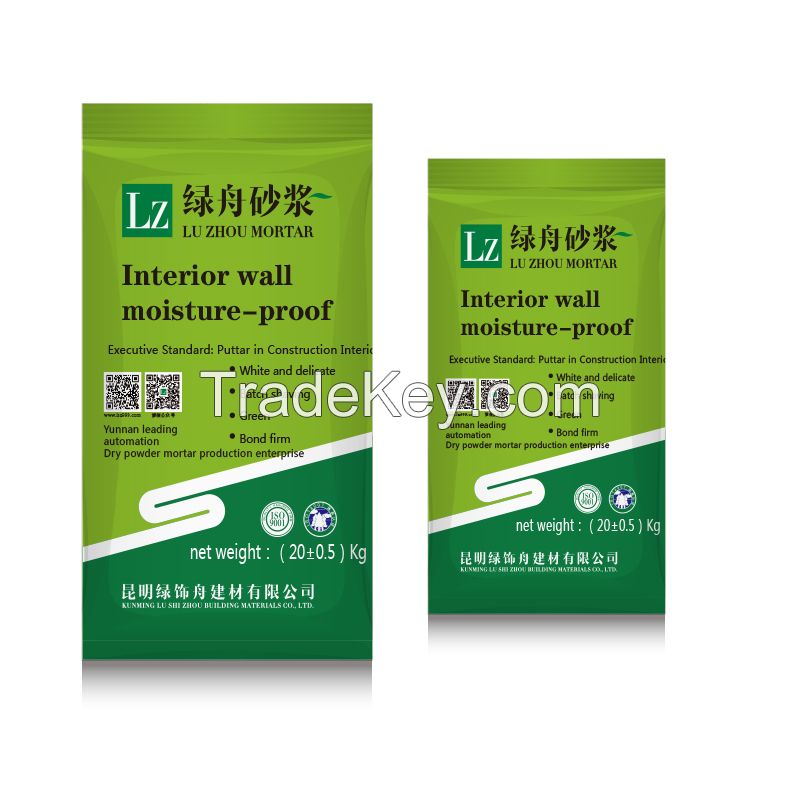 LU ZHOU Factory Supply Interior Wall Putty Powder Skim Coat For Wall Putty For Wall Rendering Before Painting 20kg