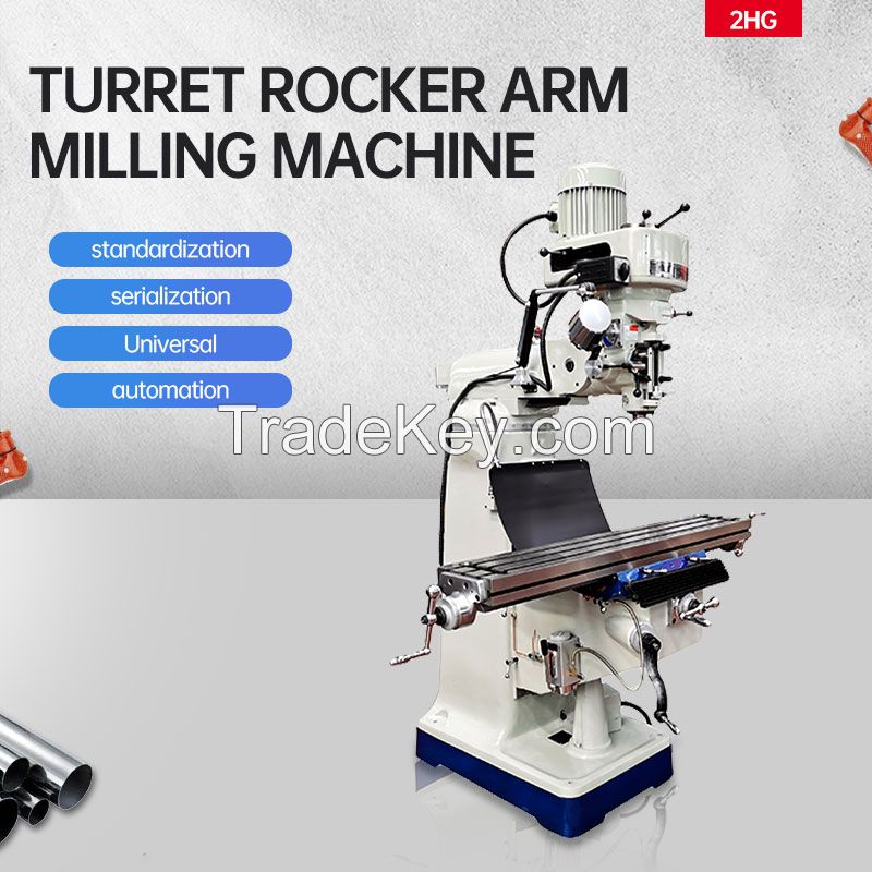  Quality milling machine 2HG universal rocker milling machine precision turret milling machine Turret rocker milling machine