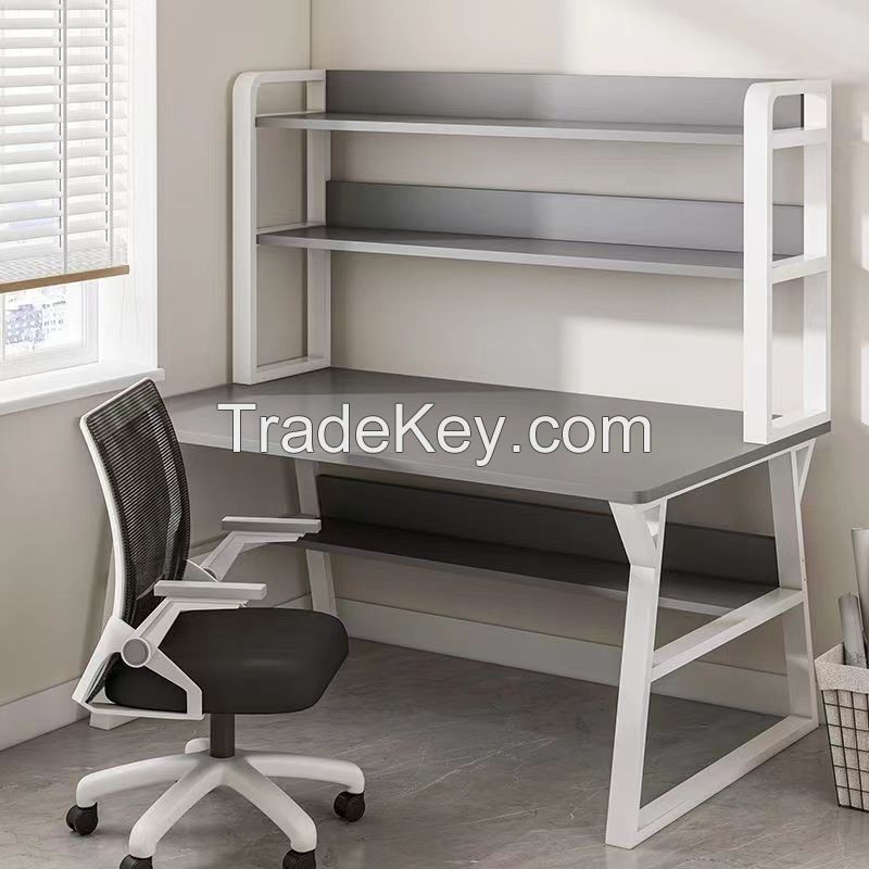 Simple computer desk chair desk bookshelf combination