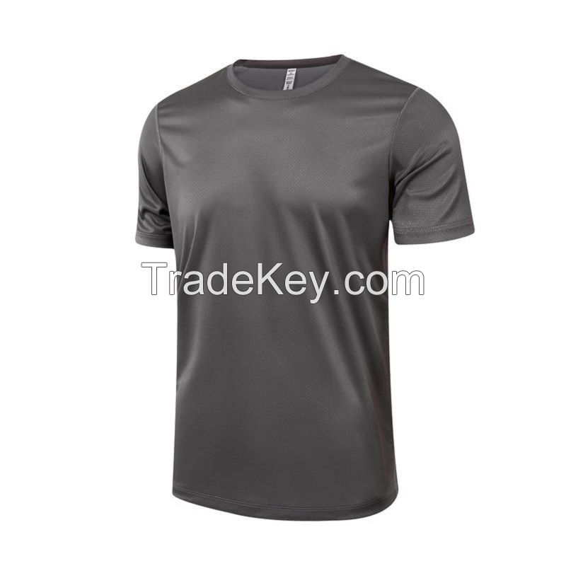 Starlight reflective fabric quick drying round neck T-shirt