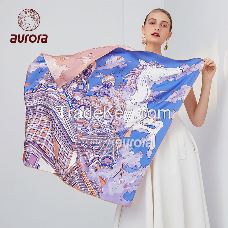 European and American style silk scarf