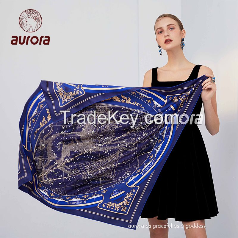 European and American style silk scarf