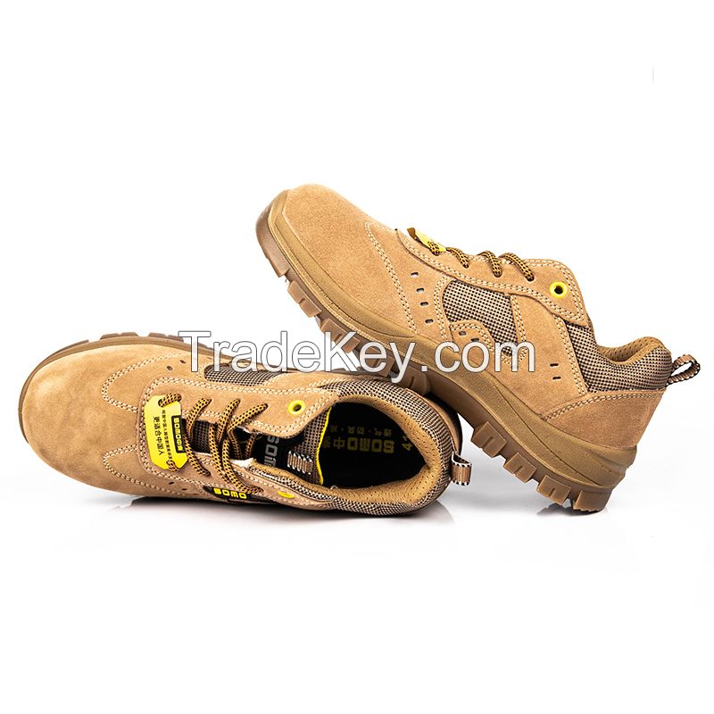 Anti-smashing steel toe safety shoes.Smash-proof and stab-proof insulation