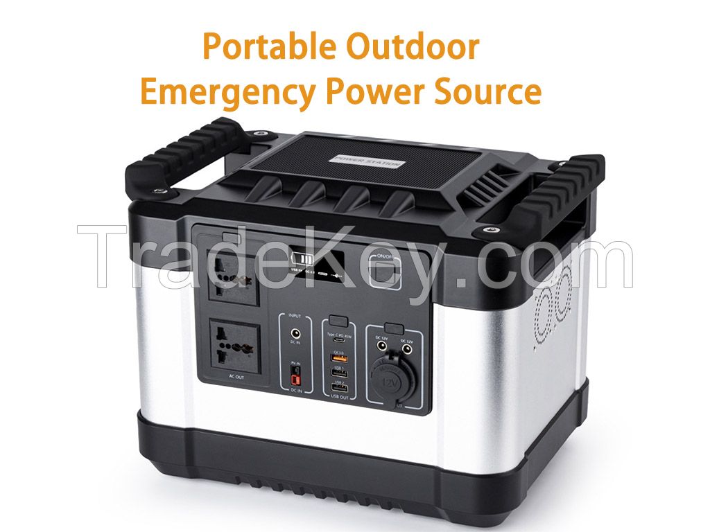 Portable outdoor emergency power source