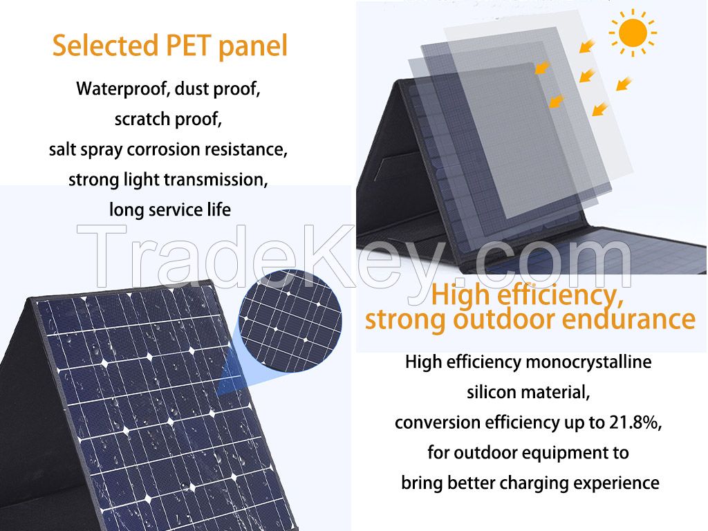 Portable hight efficiency Folding solar panel 100W 300W