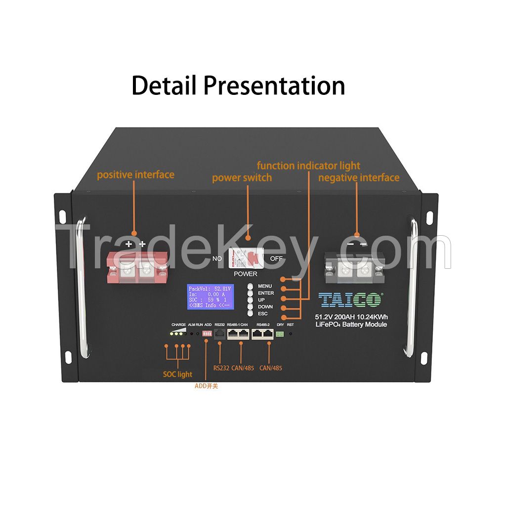 51.2V 150AH cabinet storage battery