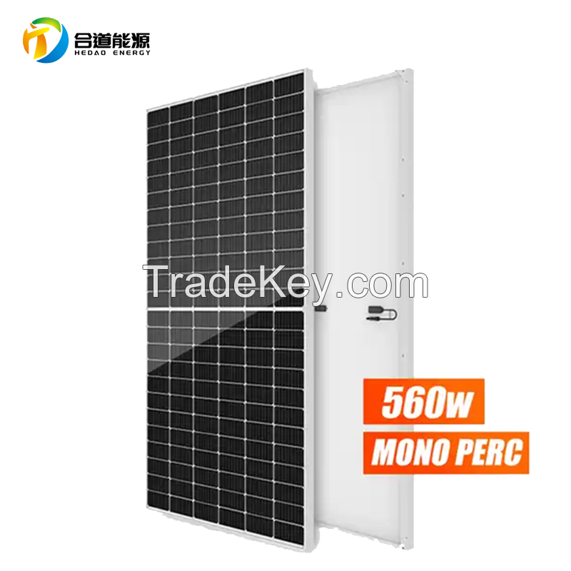 High Efficiency PV Module Half Cell 450W 500W 550W 560Watt Mono cigs Solar Panel Solar System Panels Ready To Ship