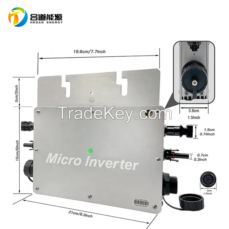 600W micro inverter ip65 waterproof microinverter MUST POWER INVERT Onduleur solaire  inverter