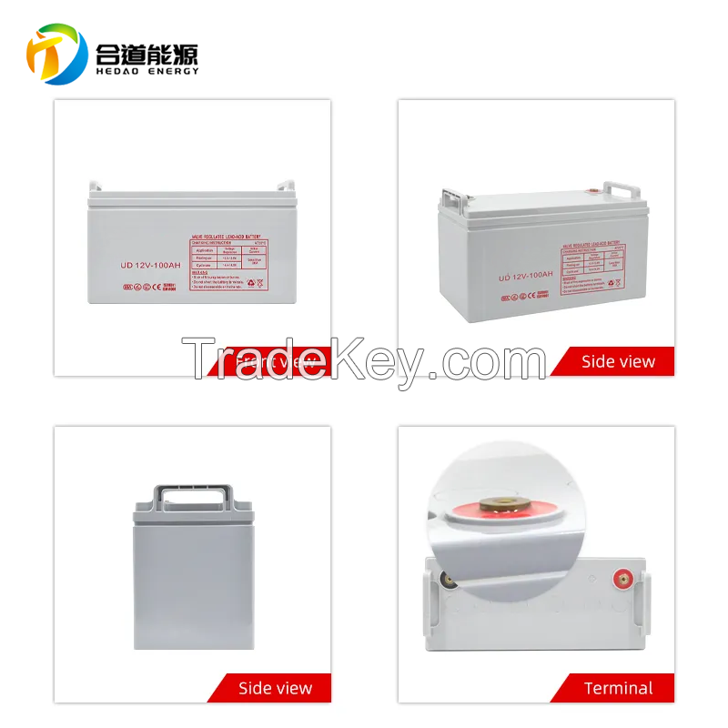 12V 100AH Hot sale Low self-discharge rate Lead acid AGM batteries for home