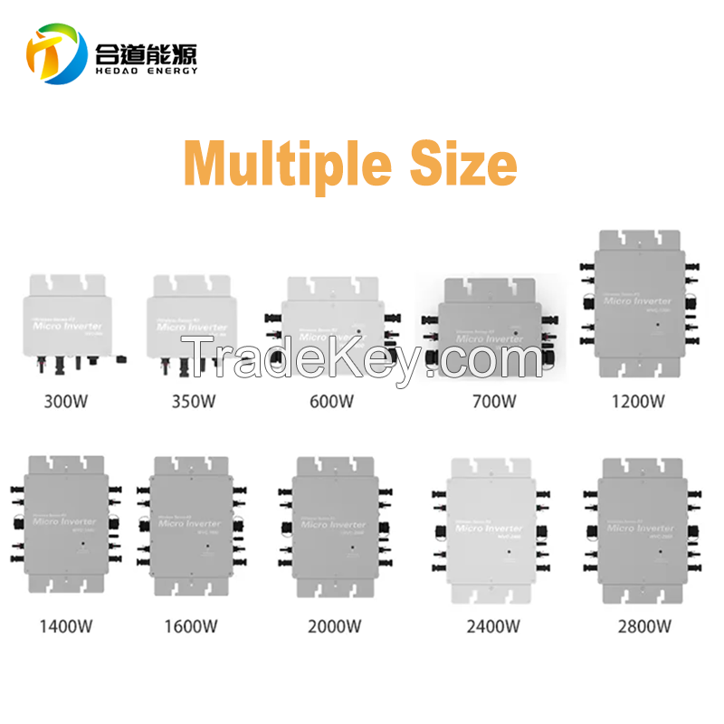 2000W PV on grid micro inverter Smart Mini Wifi Monitoring Balcony Solar System