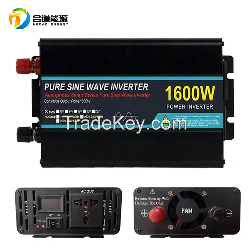 12V 2800W Pure Sine Wave Inverter Solar Power off grid System Converter DC to AC