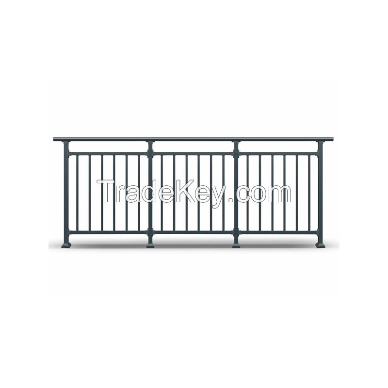 Classic Outdoor Aluminum Alloy Balcony Guardrail Villa Handrail Self-built House Platform Roof Fence Stair Handrail Customized Classic [Zinc Steel]