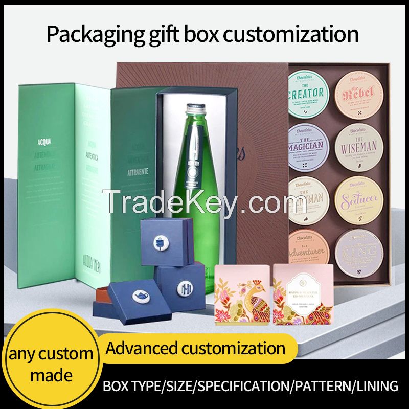 Packaging gift boxesâ��All kinds of gift box batch customization, to figure customization, contact customer service2