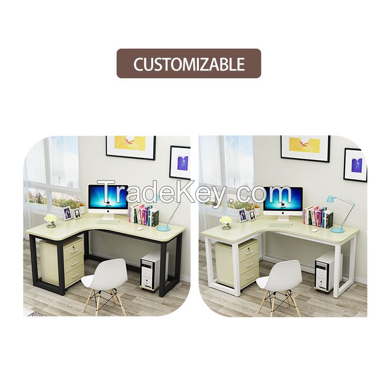 Corner steel wood desk (customizable)