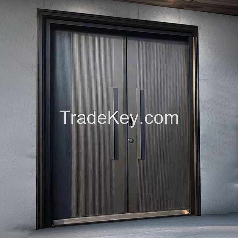 Cast aluminum doors